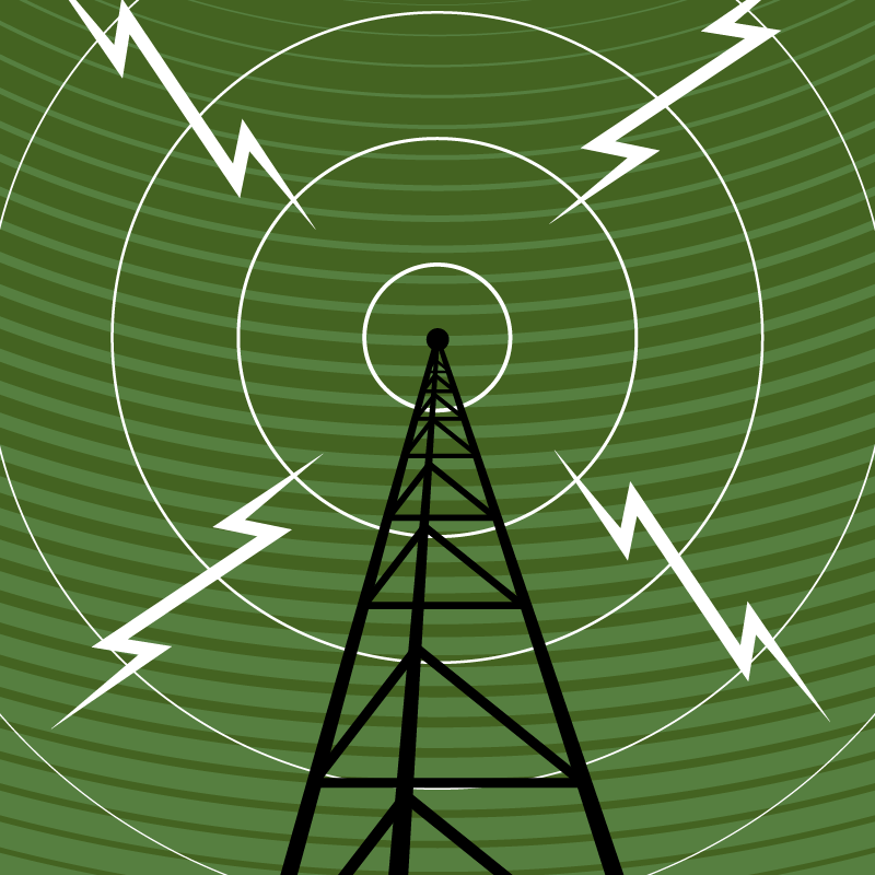 radio antenna art by jmc